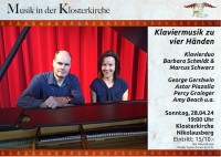 Musik in der Klosterkirche: Klaviermusik zu vier Händen